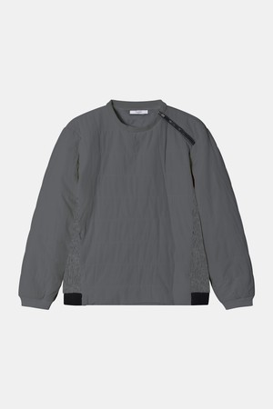 방풍 사선 지퍼 맨투맨 티셔츠 CTEE130