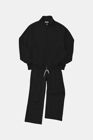 하이넥 이중지 기모 집업 가디건 셋업 CKA108S