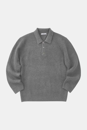 멀티컬러 버튼 카라 니트 CNIT118