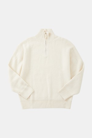 골지 하이넥 반집업 니트 CNIT119