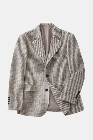 알파카 모눈 체크 블레이저 자켓 DJK101