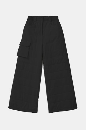 여성 와이드 밴딩 카고 패딩 팬츠 CPT186