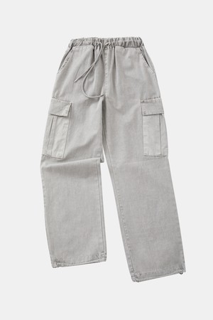 피그먼트 워싱 밴딩 카고 팬츠 DPT105