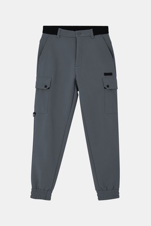 플랩 포켓 밴딩 기모 카고 팬츠 DPT108