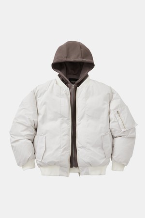 레이어드 후드 항공 점퍼 DJP113