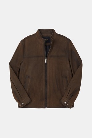 브라운 워싱 램스킨 점퍼 DLJP104