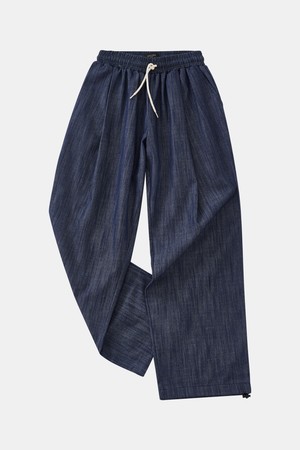 봄가을 세미와이드 밴딩 스트링 데님 팬츠 DJN126