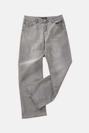 봄가을 세미와이드 스판 그레이 데님 DJN128