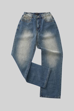 봄가을 루즈핏 하프밴딩 오일 워싱 데님 DJN134