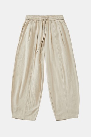 루즈핏 투턱 패턴 린넨 팬츠 DPT141