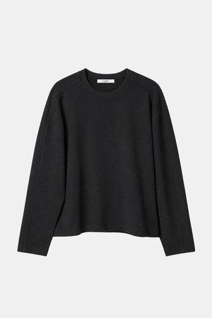 데일리핏 와플 세미크롭 긴팔 티셔츠 DD1FMLT126