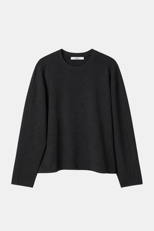데일리핏 와플 세미크롭 긴팔 티셔츠 DD1FMLT126
