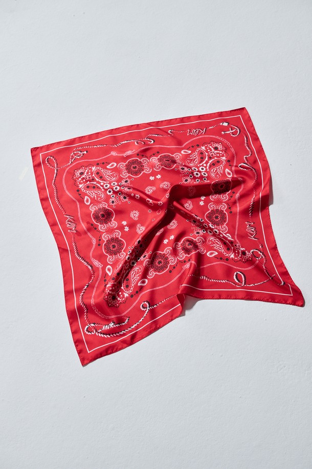 KLIMGOLF - 스카프/머플러 - Paisley silk scarf 페이즐리 실크 스카프