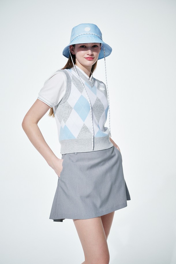 KLIMGOLF - 베스트 - Argyle V neck vest 아가일 브이넥 베스트