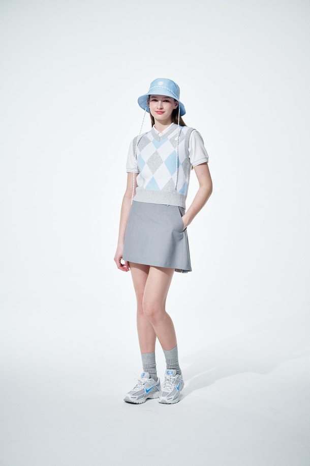 KLIMGOLF - 베스트 - Argyle V neck vest 아가일 브이넥 베스트