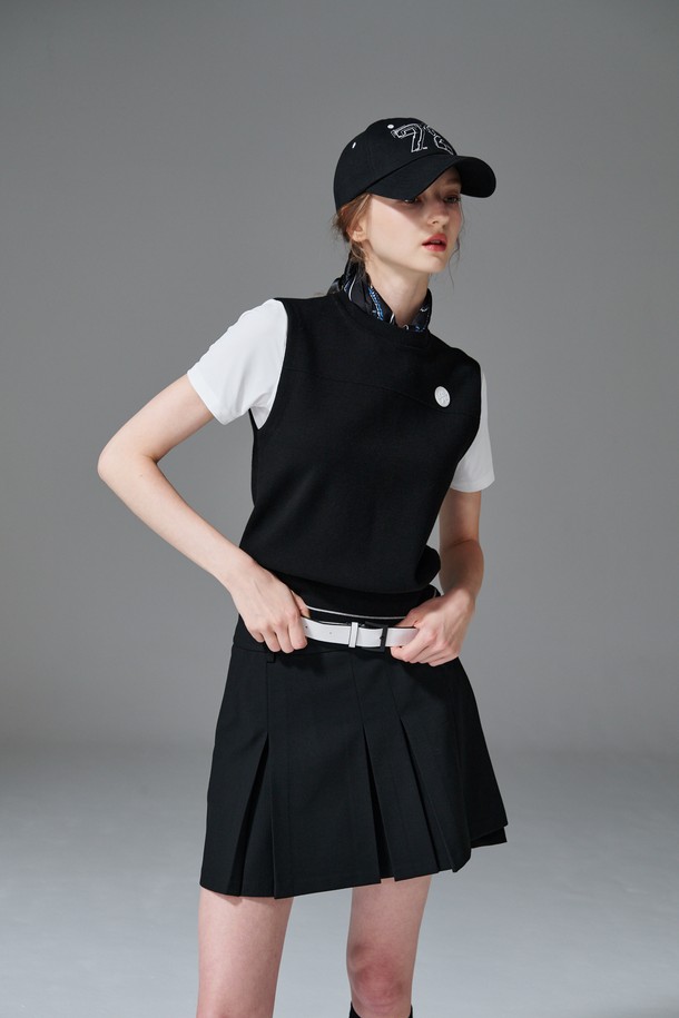 KLIMGOLF - 베스트 - Solid knit vest 솔리드 니트 베스트