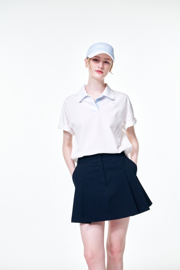 KLIMGOLF - 미니스커트 - Open pleats skirts 오픈 플리츠 스커트