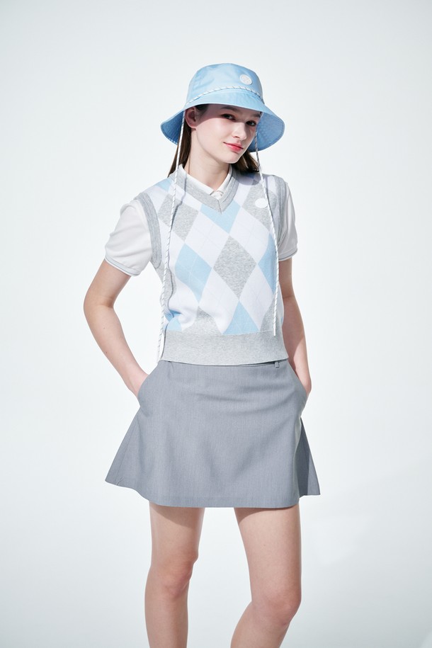 KLIMGOLF - 베스트 - Argyle V neck vest 아가일 브이넥 베스트