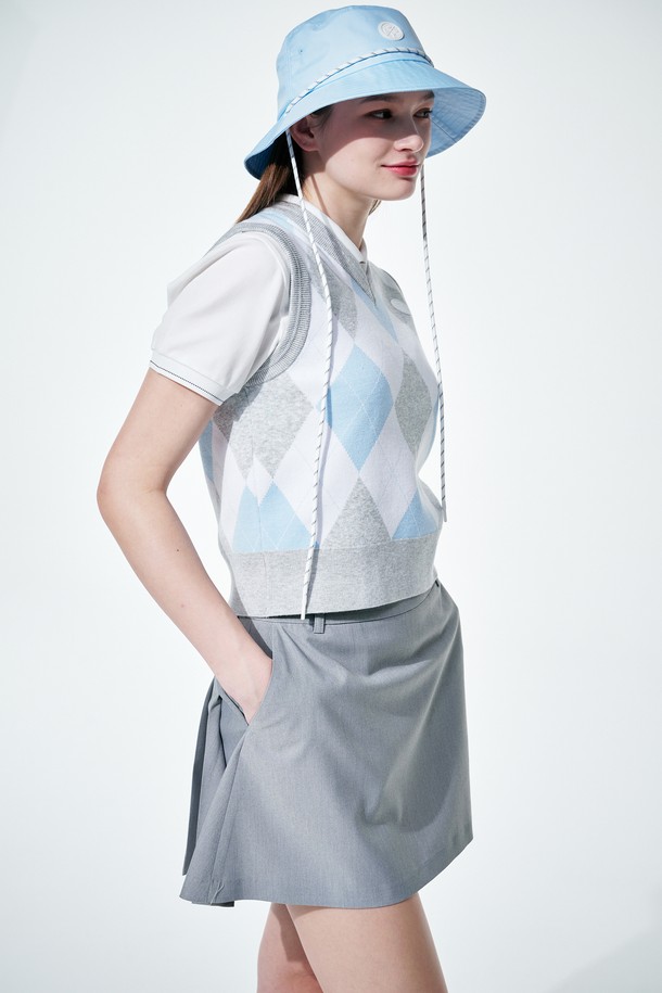 KLIMGOLF - 베스트 - Argyle V neck vest 아가일 브이넥 베스트