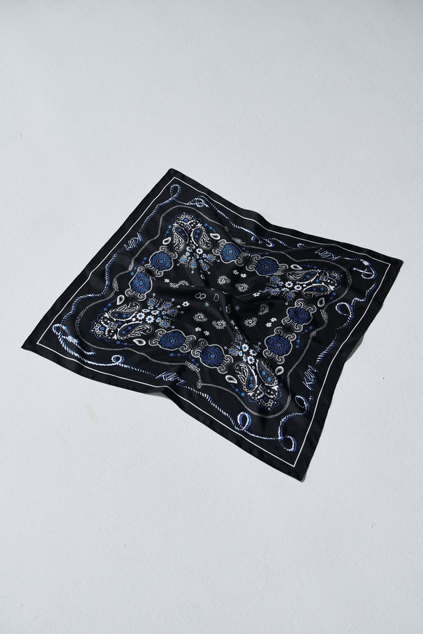 KLIMGOLF - 스카프/머플러 - Paisley silk scarf 페이즐리 실크 스카프