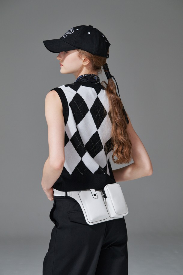 KLIMGOLF - 베스트 - Argyle V neck vest 아가일 브이넥 베스트