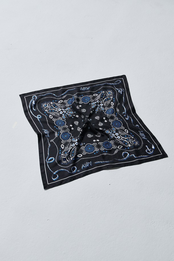 KLIMGOLF - 스카프/머플러 - Paisley silk scarf 페이즐리 실크 스카프