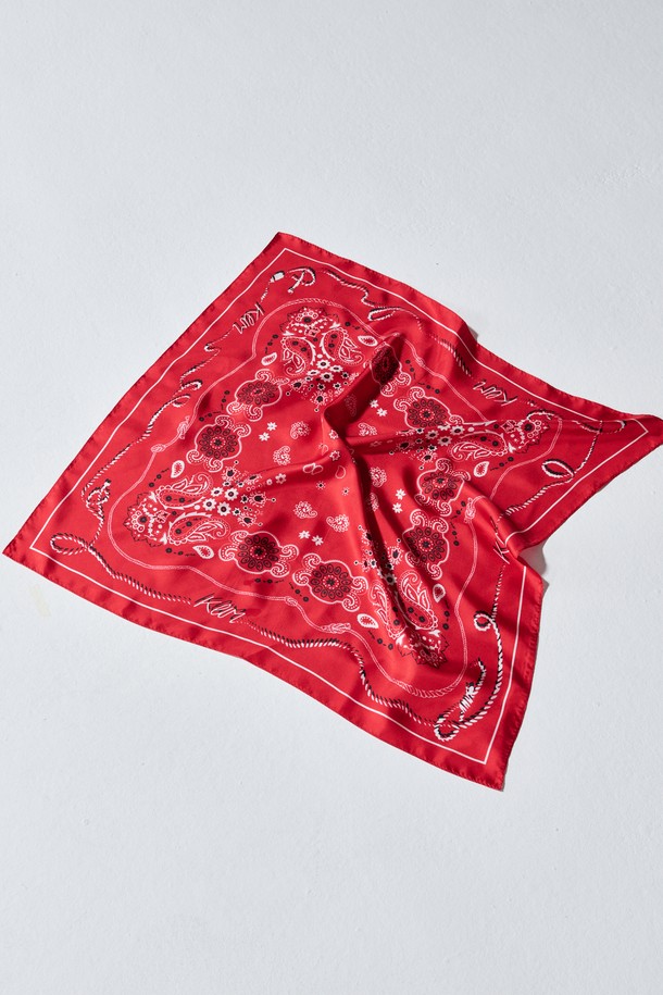 KLIMGOLF - 스카프/머플러 - Paisley silk scarf 페이즐리 실크 스카프