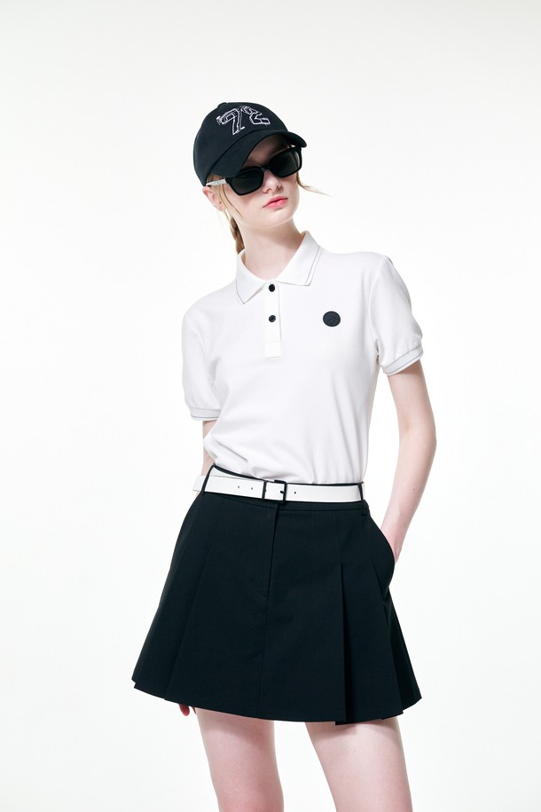 KLIMGOLF - 미니스커트 - Open pleats skirts 오픈 플리츠 스커트