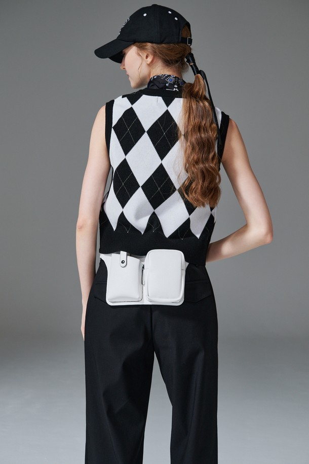 KLIMGOLF - 베스트 - Argyle V neck vest 아가일 브이넥 베스트