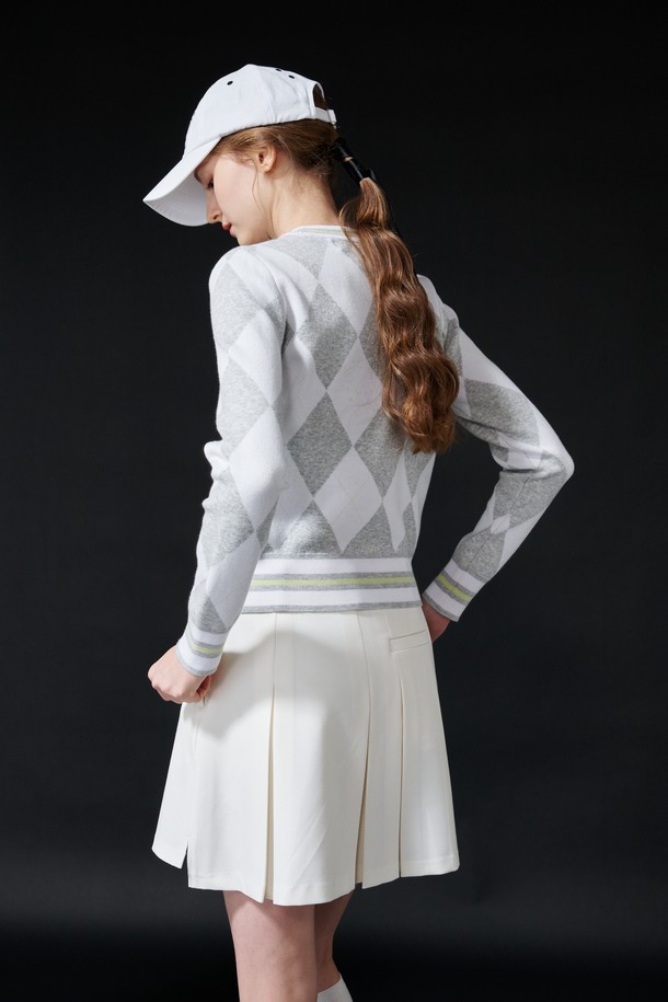 KLIMGOLF - 스웨터 - Argyle long sleeve knit 아가일 긴팔 니트