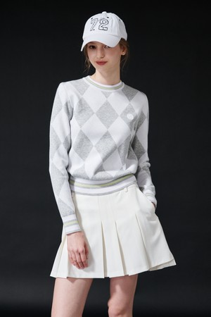 Argyle long sleeve knit 아가일 긴팔 니트