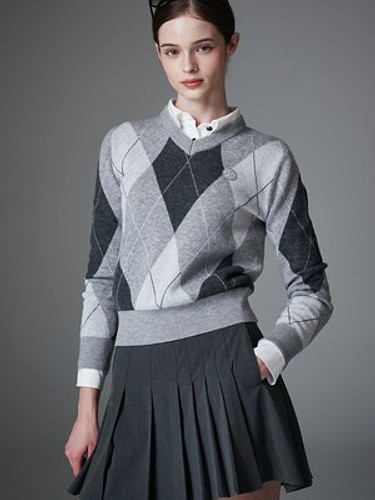 [Re-order] Argyle pull over 아가일 긴팔 풀오버-a