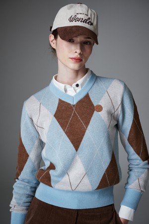 [re-order] Argyle pull over 아가일 긴팔 풀오버