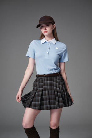 Check pattern pleats skirts 체크 패턴 플리츠 스커트