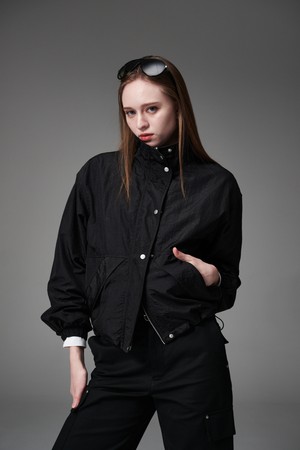 Mock neck string jumper  모크넥 스트링 점퍼