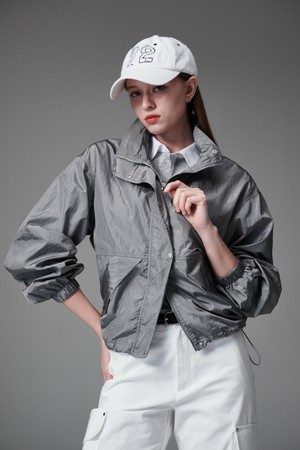 Mock neck string jumper  모크넥 스트링 점퍼