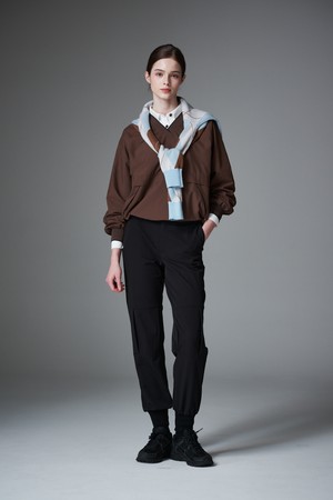 Double face Jogger pants 이중직 조거 팬츠_BLACK-a