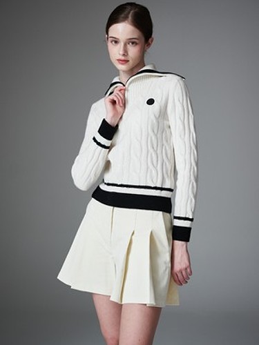 Contraste half zip up 컨트라스트 하프 니트 집업-a