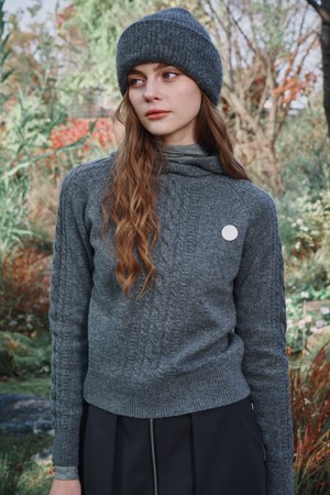 WINDBREAK cable pull over 방풍 케이블 후드 풀오버