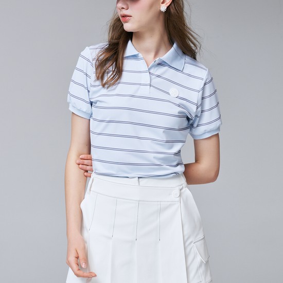 UV CUT Cool Breeze Stripe Tee 스트라이프 프린트 티