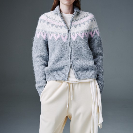 Windproof Nordic Zip Cardigan 방풍 노르딕 집업 가디건