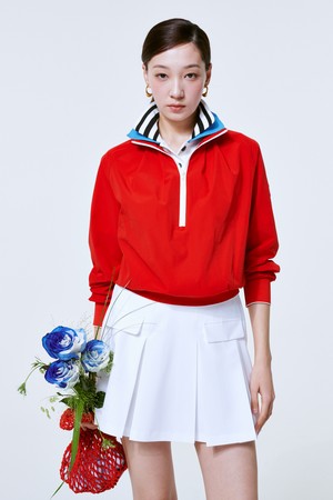 밴드넥 하프 집업 Band Neck Half-Zip up