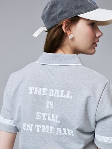 Relaxed Fit Lettering Pique Tee 루즈 핏 피케 티-a