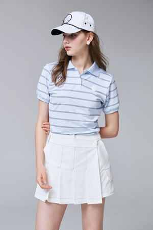 UV CUT Cool Breeze Stripe Tee 스트라이프 프린트 티_BLUE-a