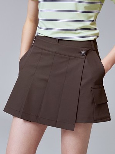 UV CUT Cool Breeze Pleated Skort 플리츠 반바지-a