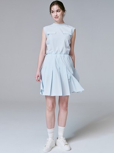 Punching Pleated Dress 펀칭 플리츠 원피스-a