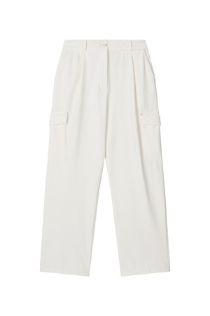 Brushed Tapered Cargo Pants 기모 테이퍼드 카고 팬츠 IV_IVORY-a