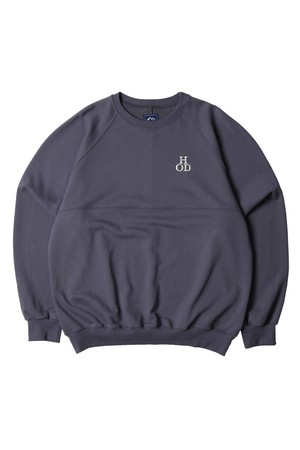 BIO WASHED COTTON SWEATSHIRTS (FOG BLUE)