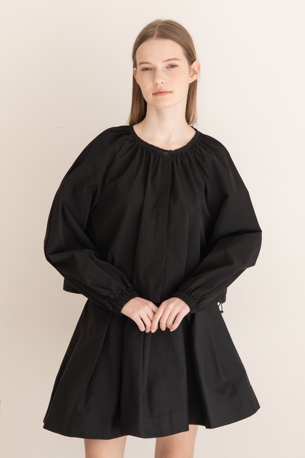 JMARK New York - 셔츠 / 블라우스 - Round-neck outer blouse - Black