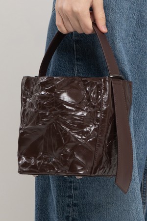 BELLA leather tote bag - Brown